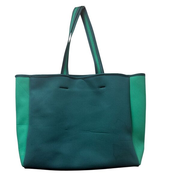 Summersalt Beach Bag Green Large Tote Scuba Neoprene Beach Pool - Picture 1 of 8